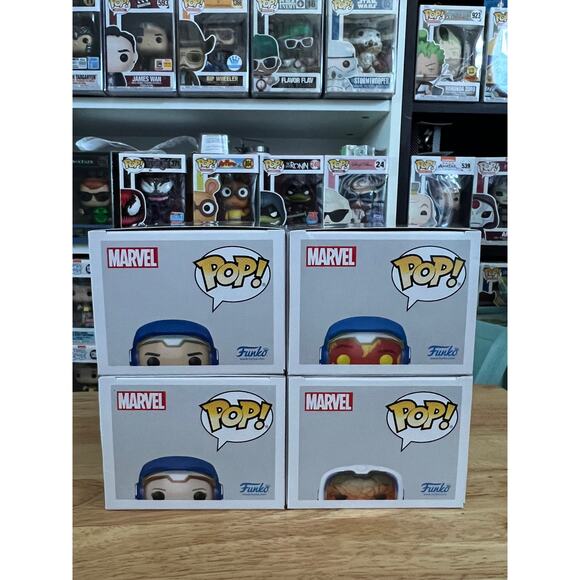 4 EXCLUSIVE Fantastic Four Space Suit Funko Pop Bobbleheads Thing Torch Marvel - Picture 6 of 7